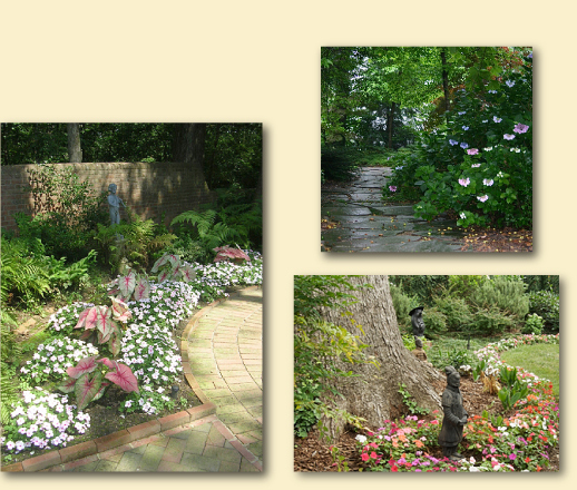 photographs of Private landscape plans designed by Tom Hunter