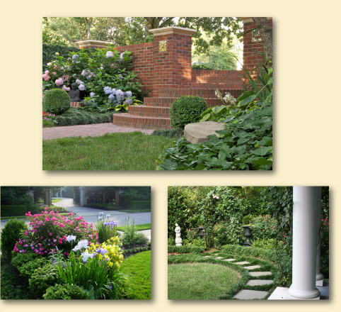 photographs of Private landscape plans designed by Tom Hunter